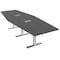 Skutchi Designs 45 in W, 120 in L, 29 in H, Engineered Wood Top, Grey HAR-HEX.IR-46x119-T-ELEC-ASIANNIGHT - alternate 1
